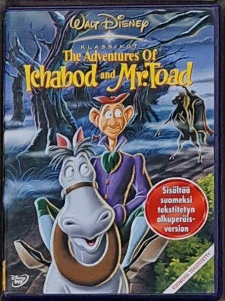 The adventures of ichabod & mr. toad dvd