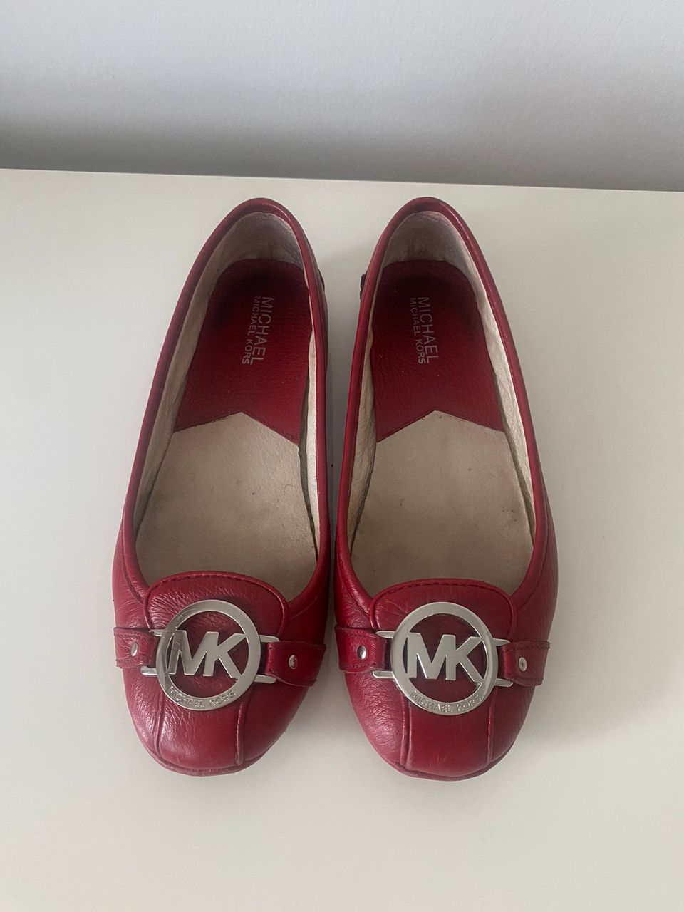 Michael Kors Fulton Ballerinat, Punaista Nahkaa