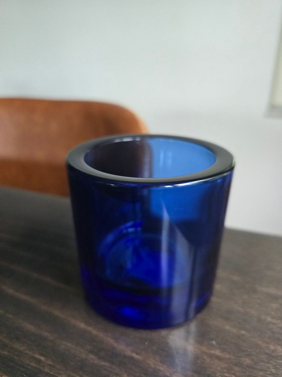 Iittala ultramariininsininen kivi tuikku 80mm