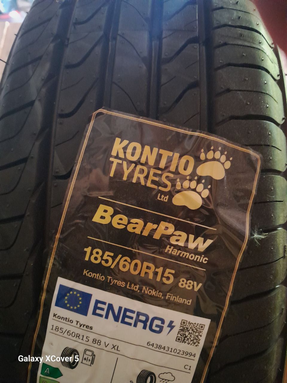 1 kpl 185/60r15 kontio tyres