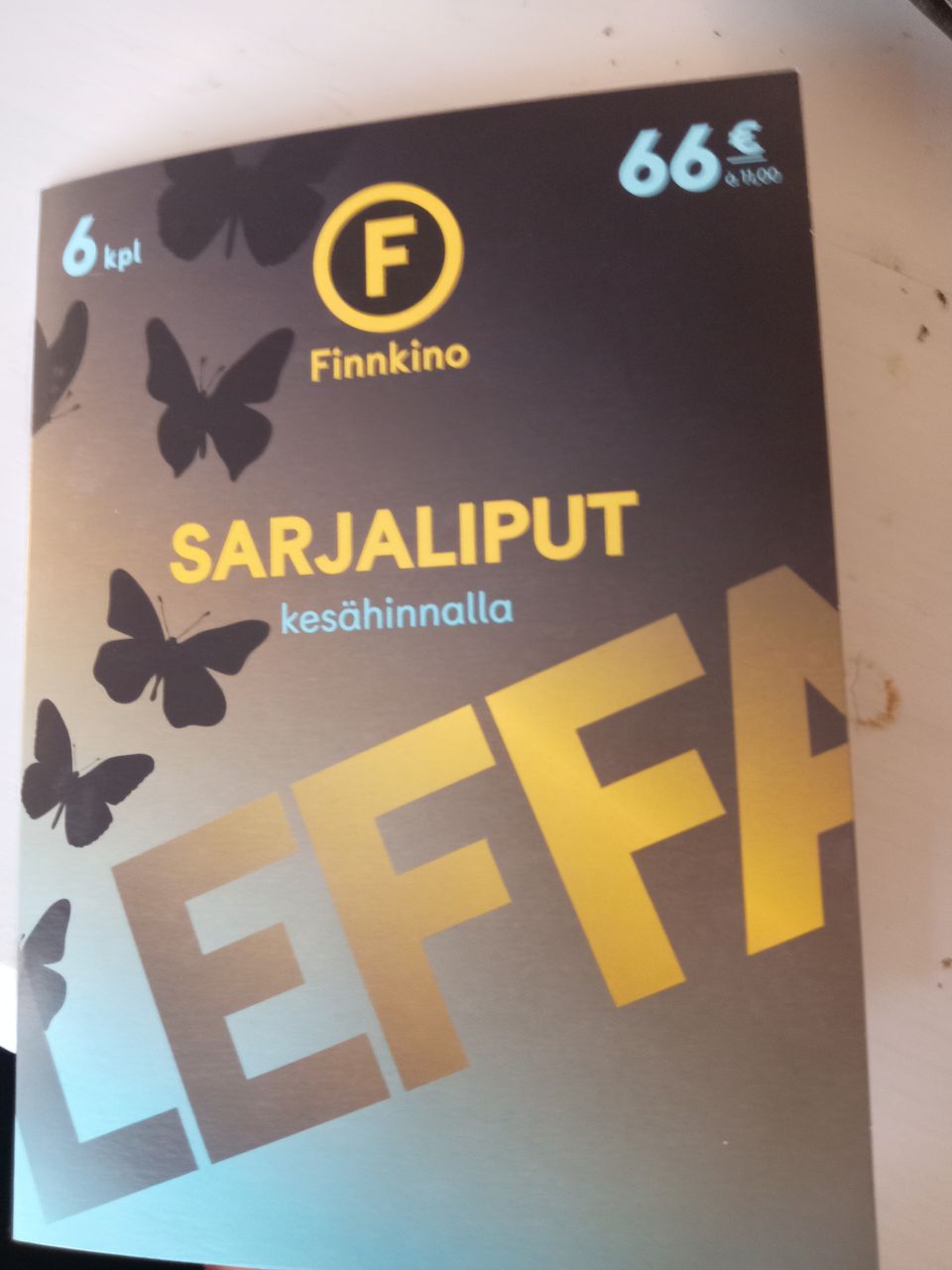 Leffalippuja halvalla