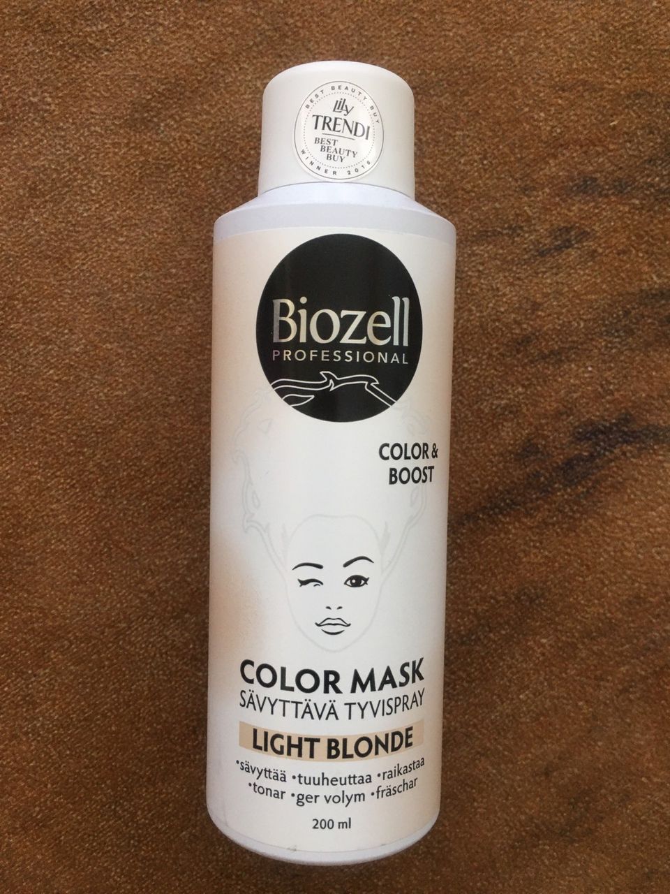 Biozell Professional Color Mask Light Blonde sävyttävä tyvispray