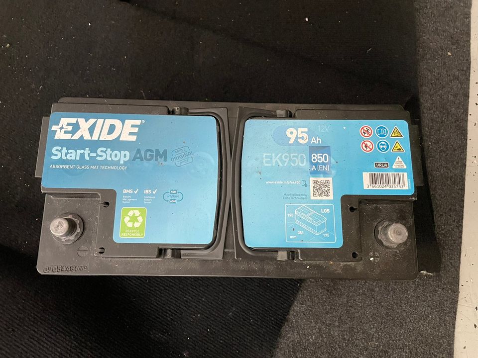 Exide start-stop akku 95ah