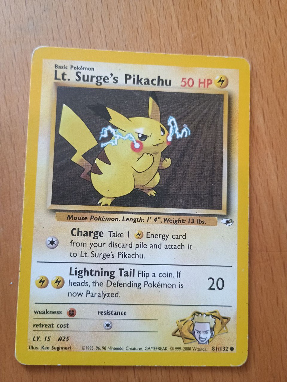 Lt. Surge's Pikachu 81/132