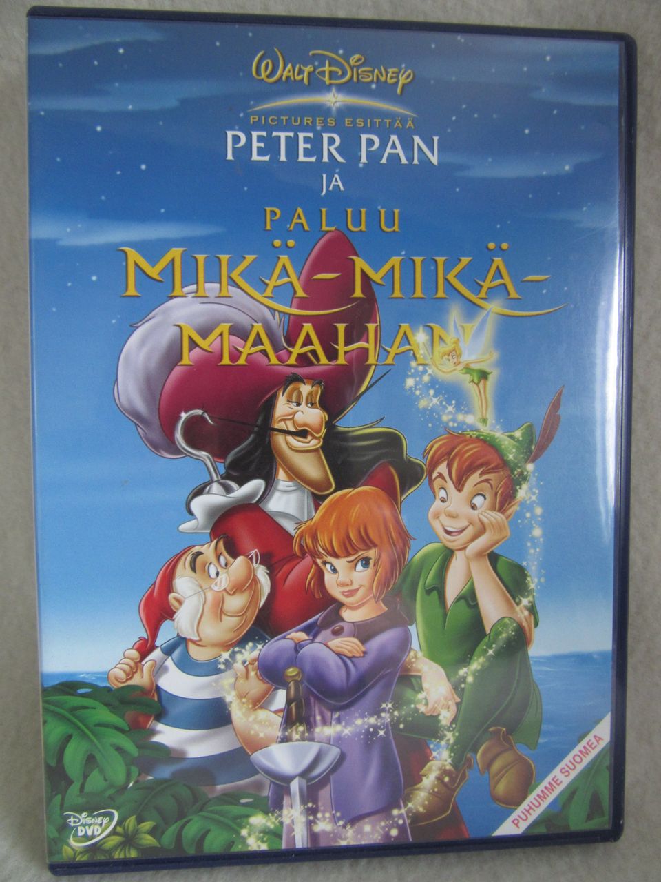 Peter Pan ja paluu Mikä-mikä maahan dvd