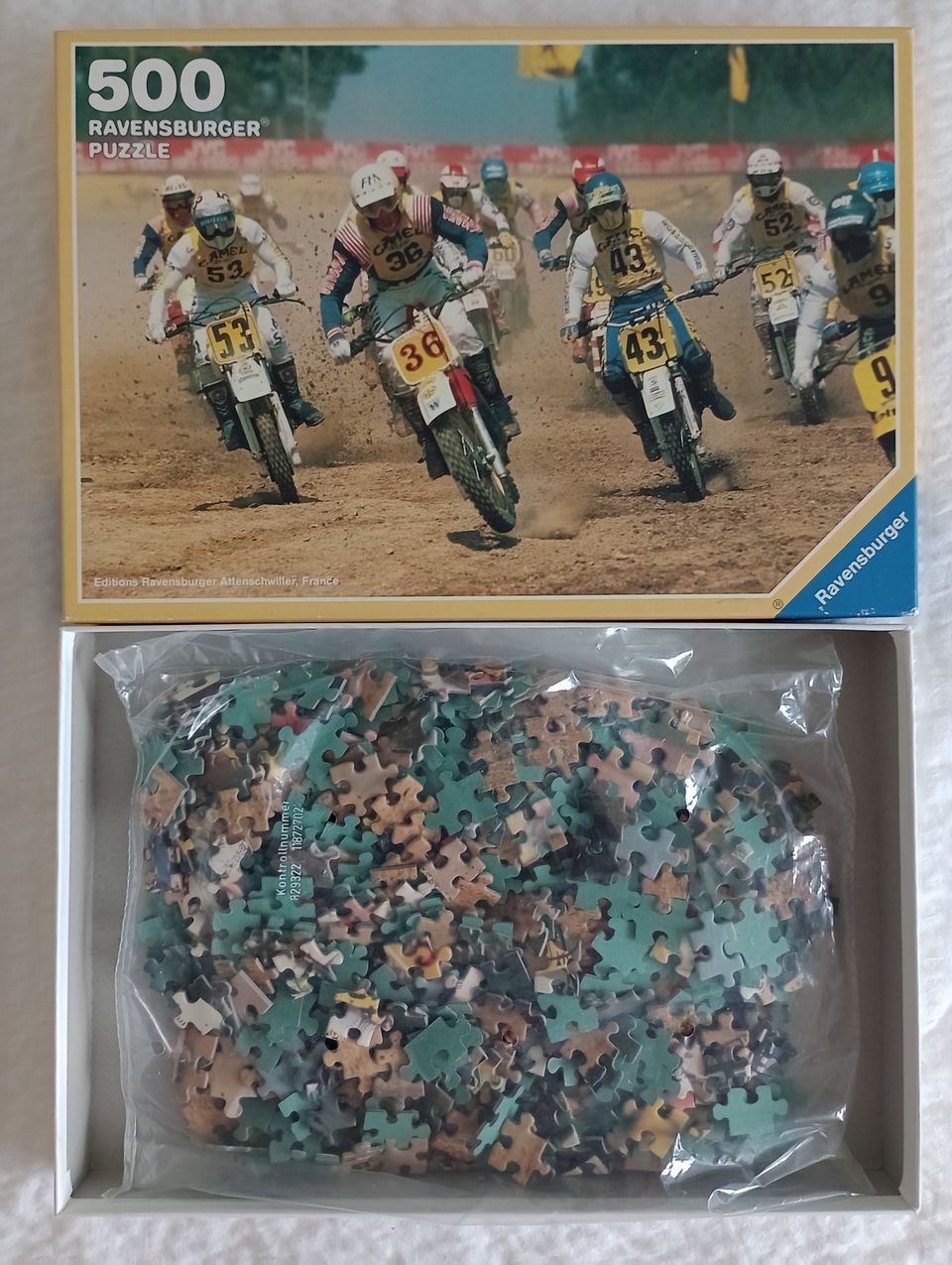 Ravensburger 500 palan motocross palapeli