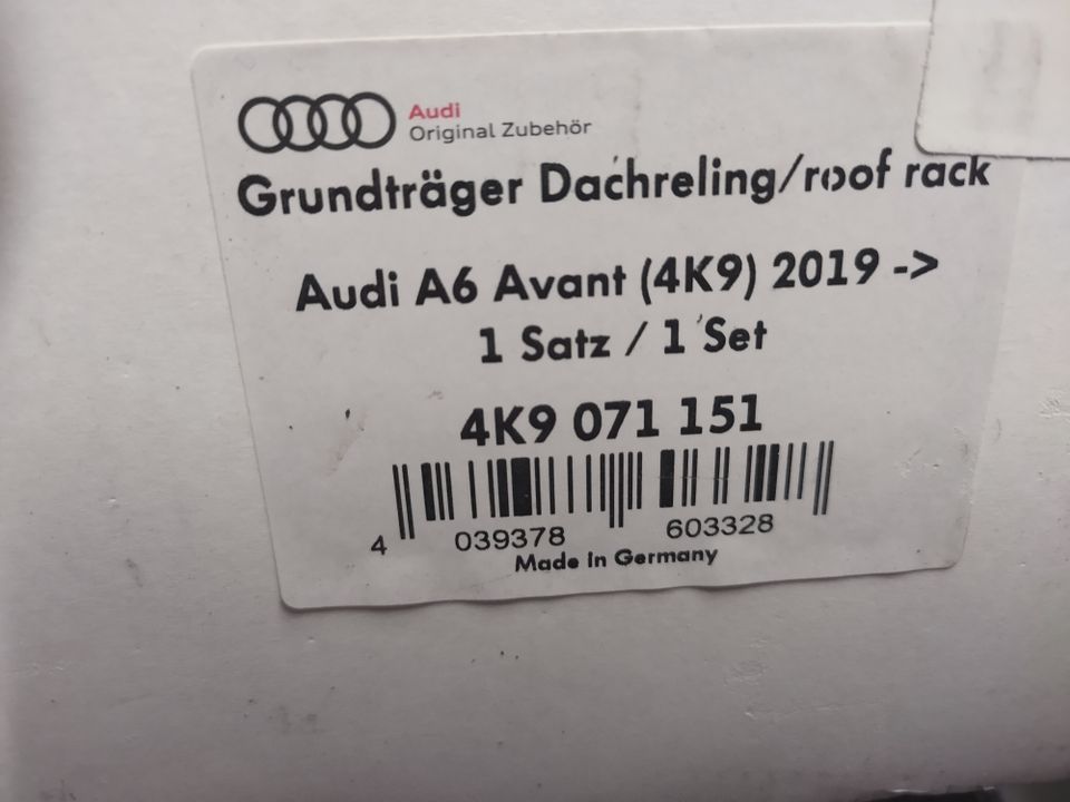 Audi A6 Avant 2019- alkuperäiskattotelineet