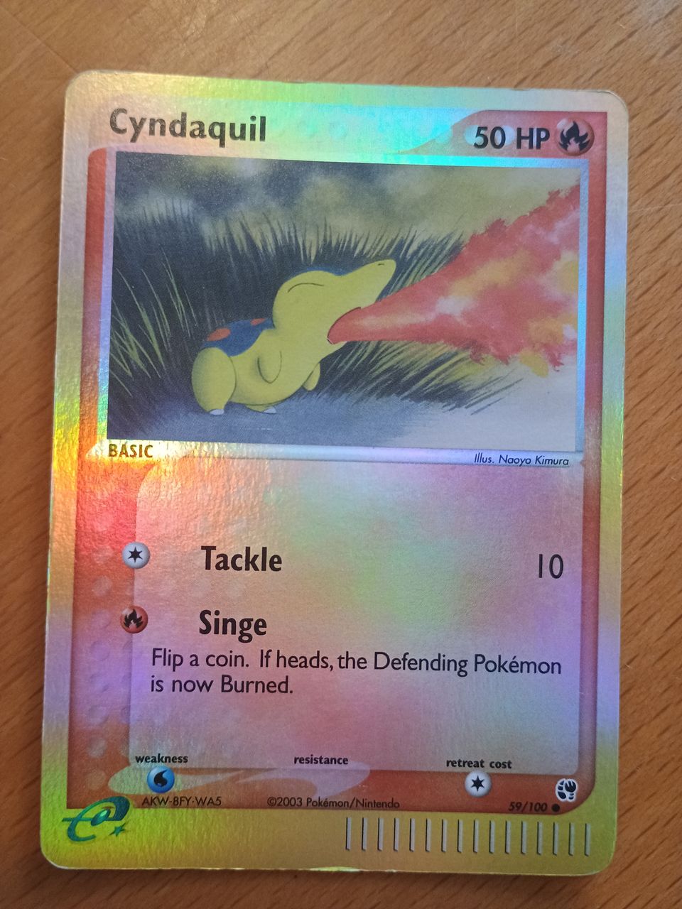 Cyndaquil 59/100 Reverse holo