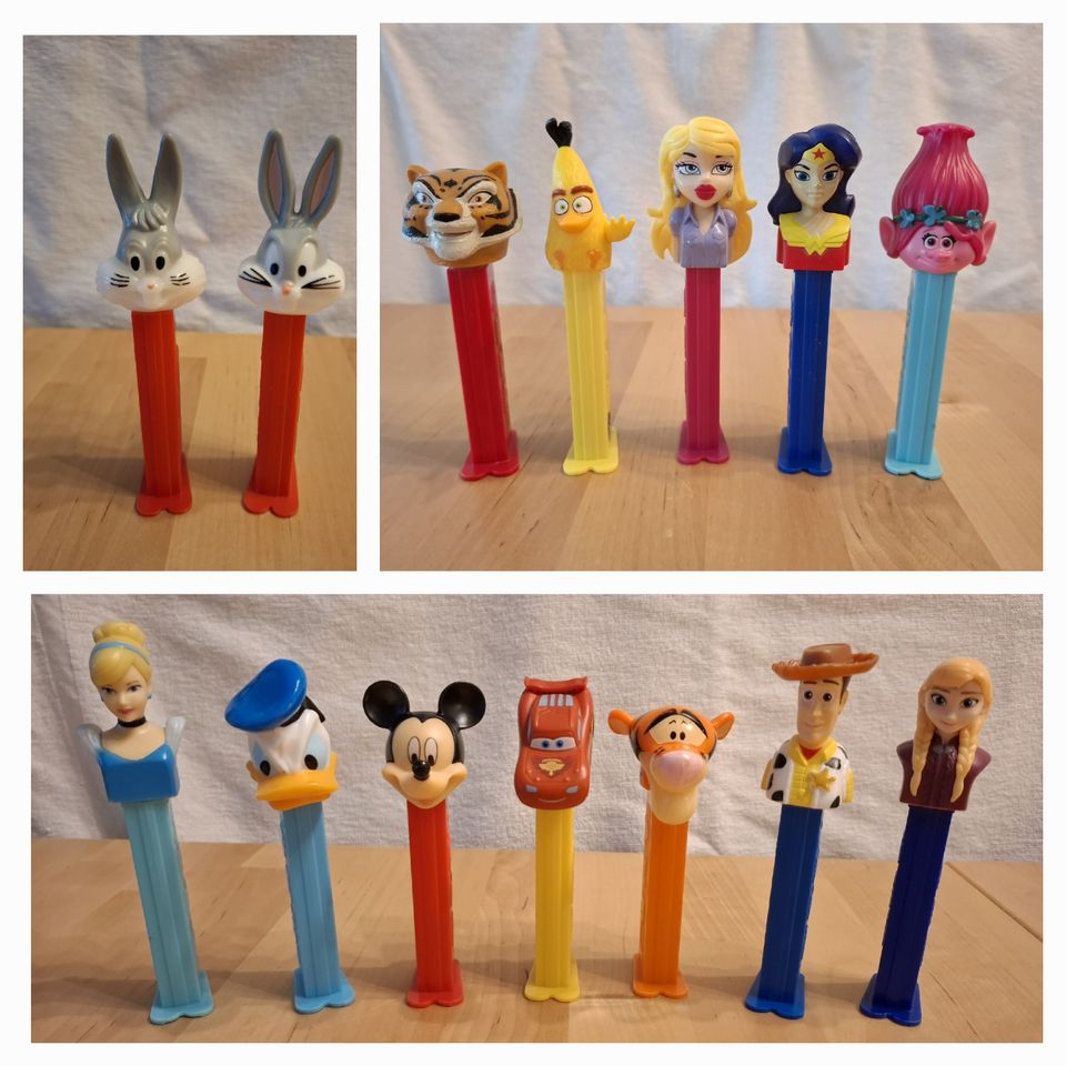 14kpl PEZ annostelijoita, mm. Disney, Väiski, ym.