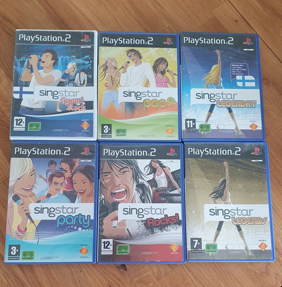 Singstar 2 pelejä (Playstation 2)