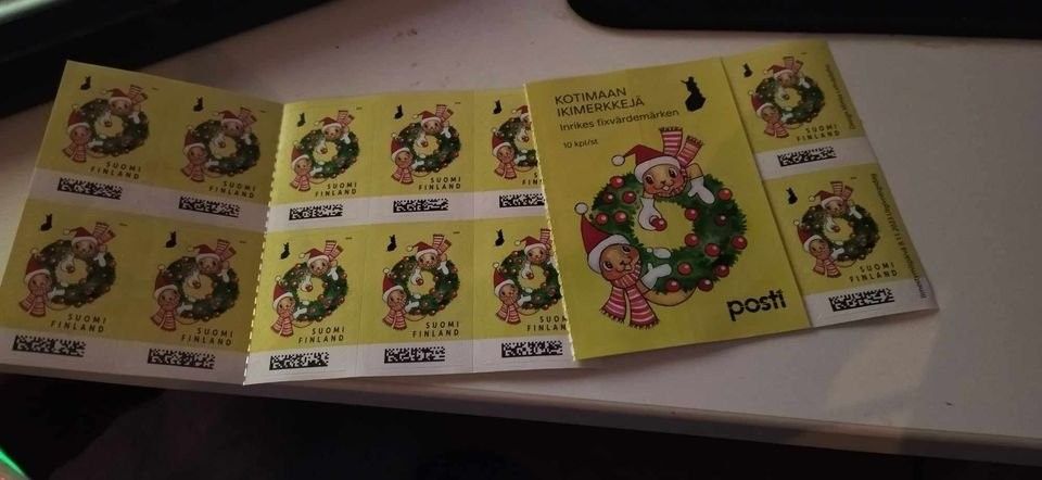 20kpl Joulukranssi KOTIMAAN ikipostimerkit