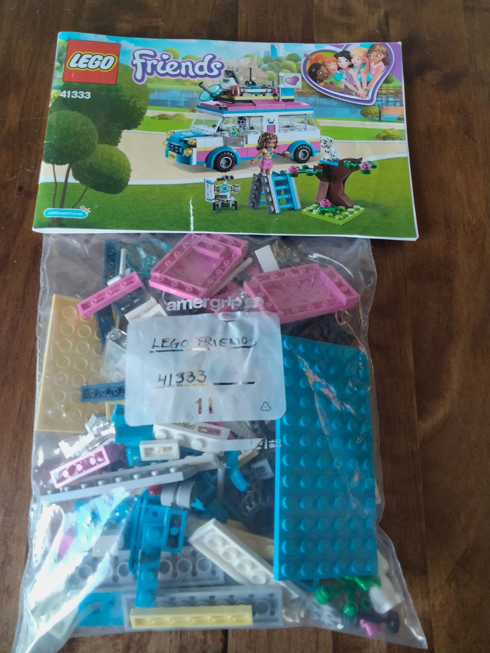 Lego friends 41333 Olivian tehtäväauto