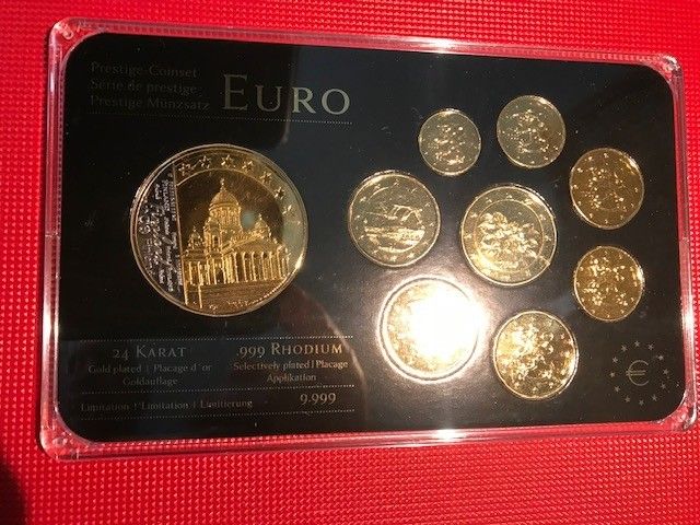 Prestige coinset 2010 EURO 24 KARAT Gold plated