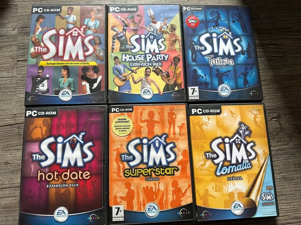 Sims pelit ja lisäosat