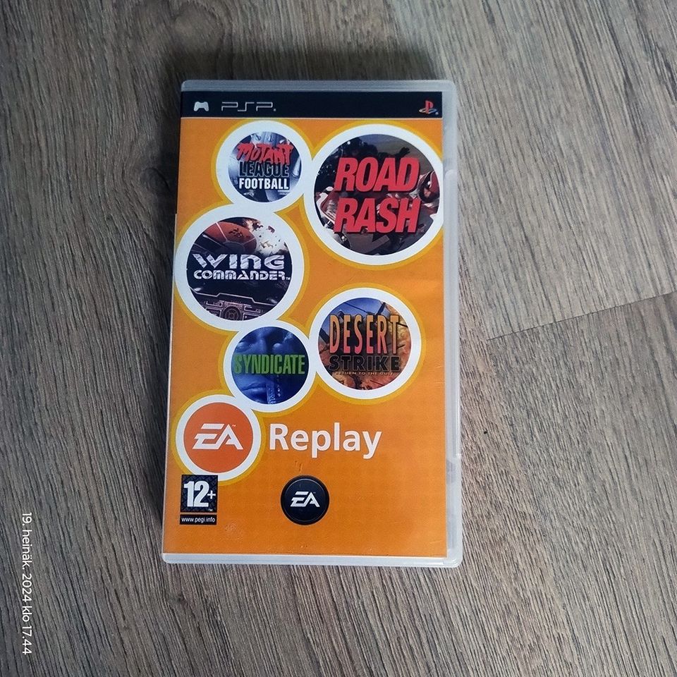 EA Replay peli kokoelma (PSP, Black label, CIB)