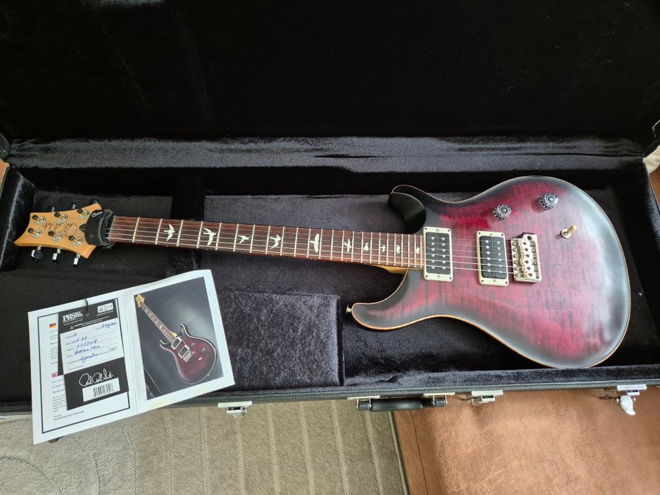 PRS CE 24 CC Fire Red Smokeburst