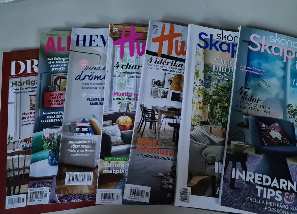 10 decor tidningar/sisustuslehtiä