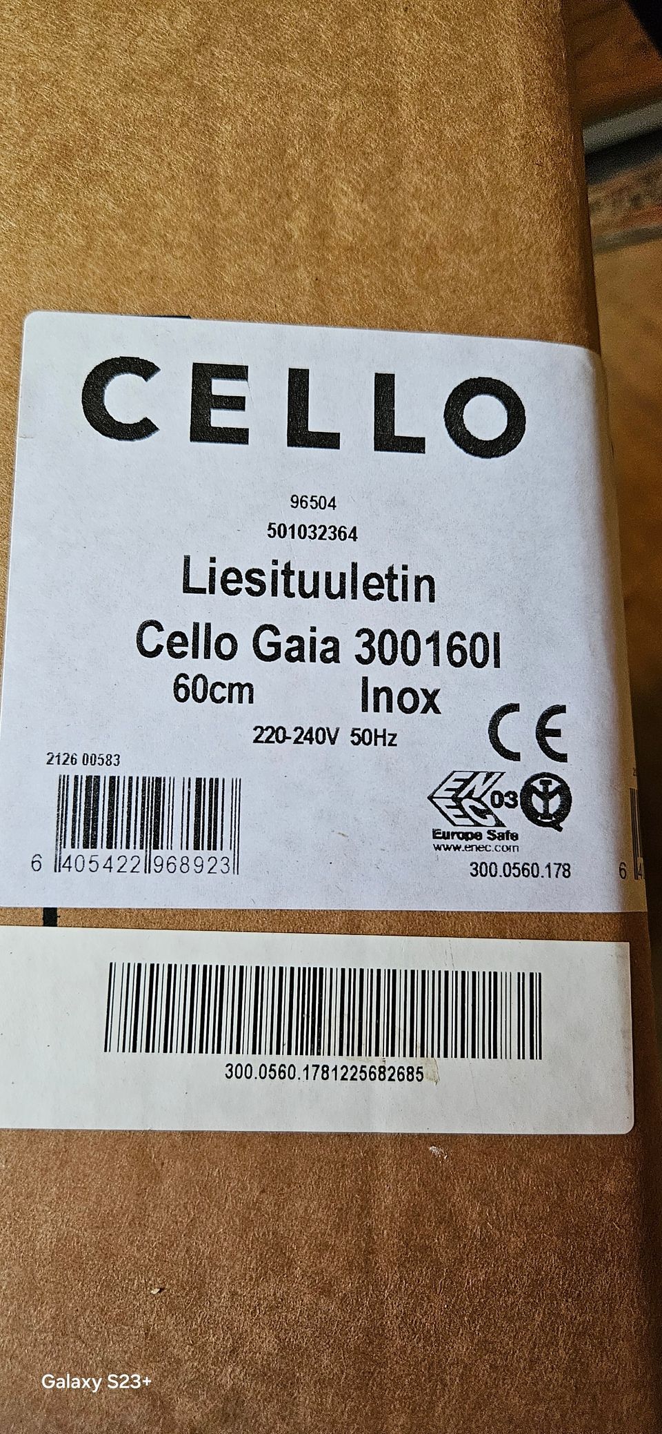 Liesituuletin Cello gaia 300160l