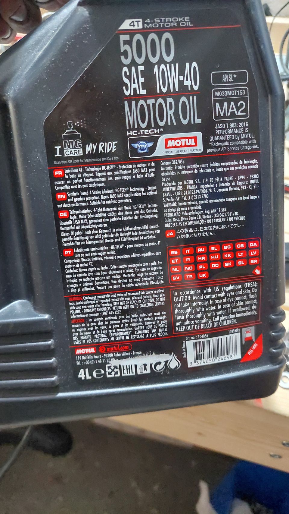 Motul 5000 10w-40 4T