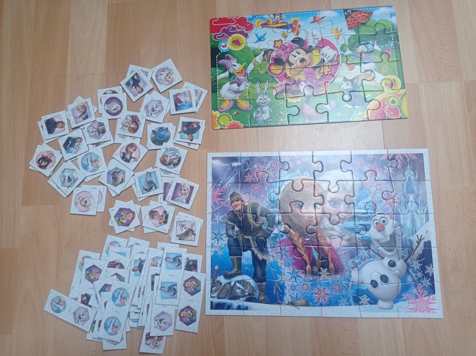 Frozen palapeli, muistipeli ja domino +Minni