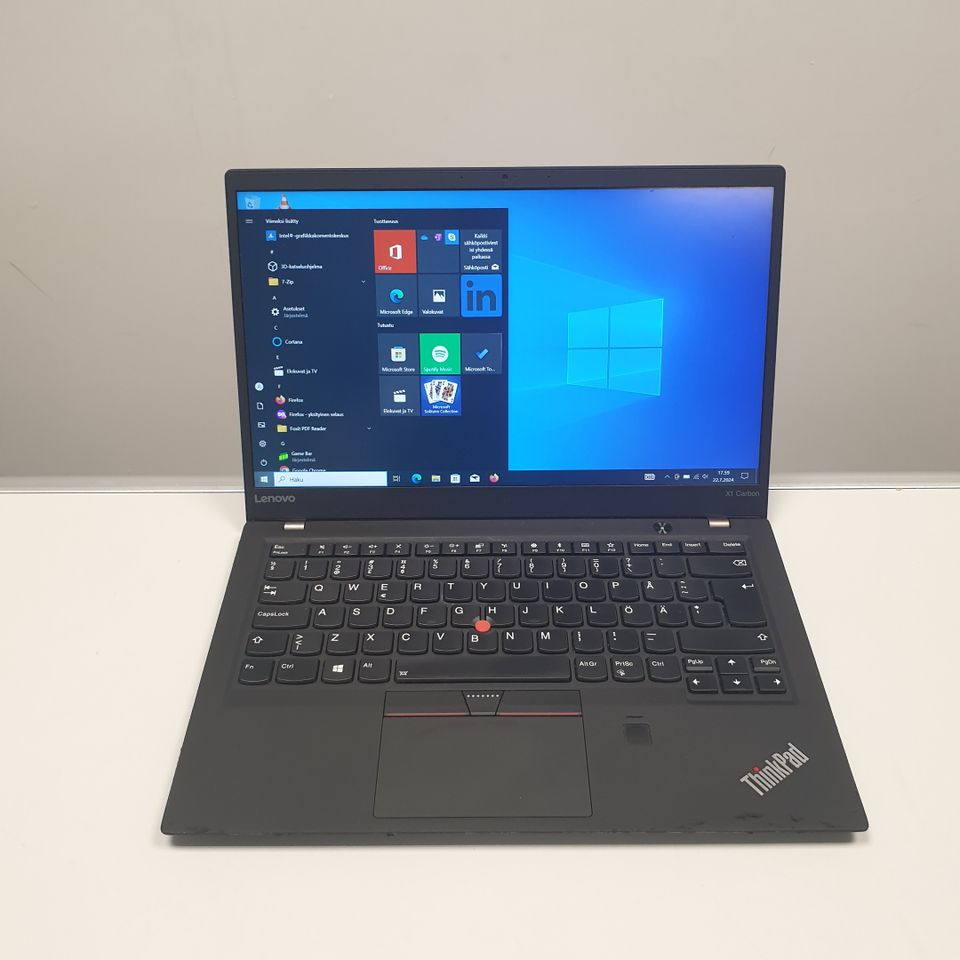 Käytetty kannettava Lenovo X1 Carbon G5 / i5-6300U (12kk takuu)