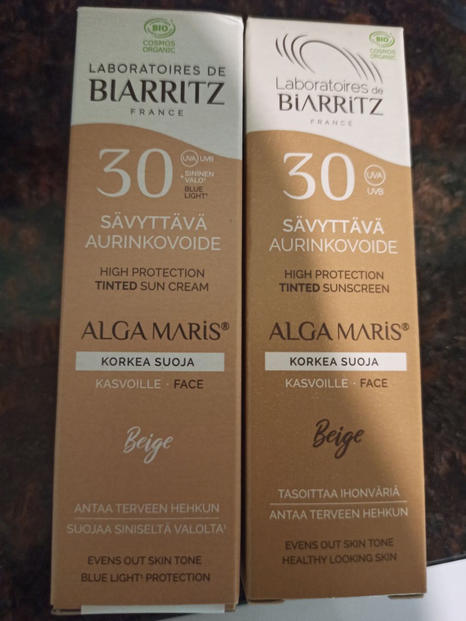 Alga Maris sävyttävä aurinkovoide, beige x 2