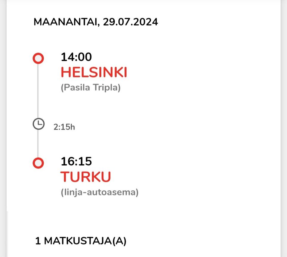 Ma 29.7. Helsinki-Turku Onnibus
