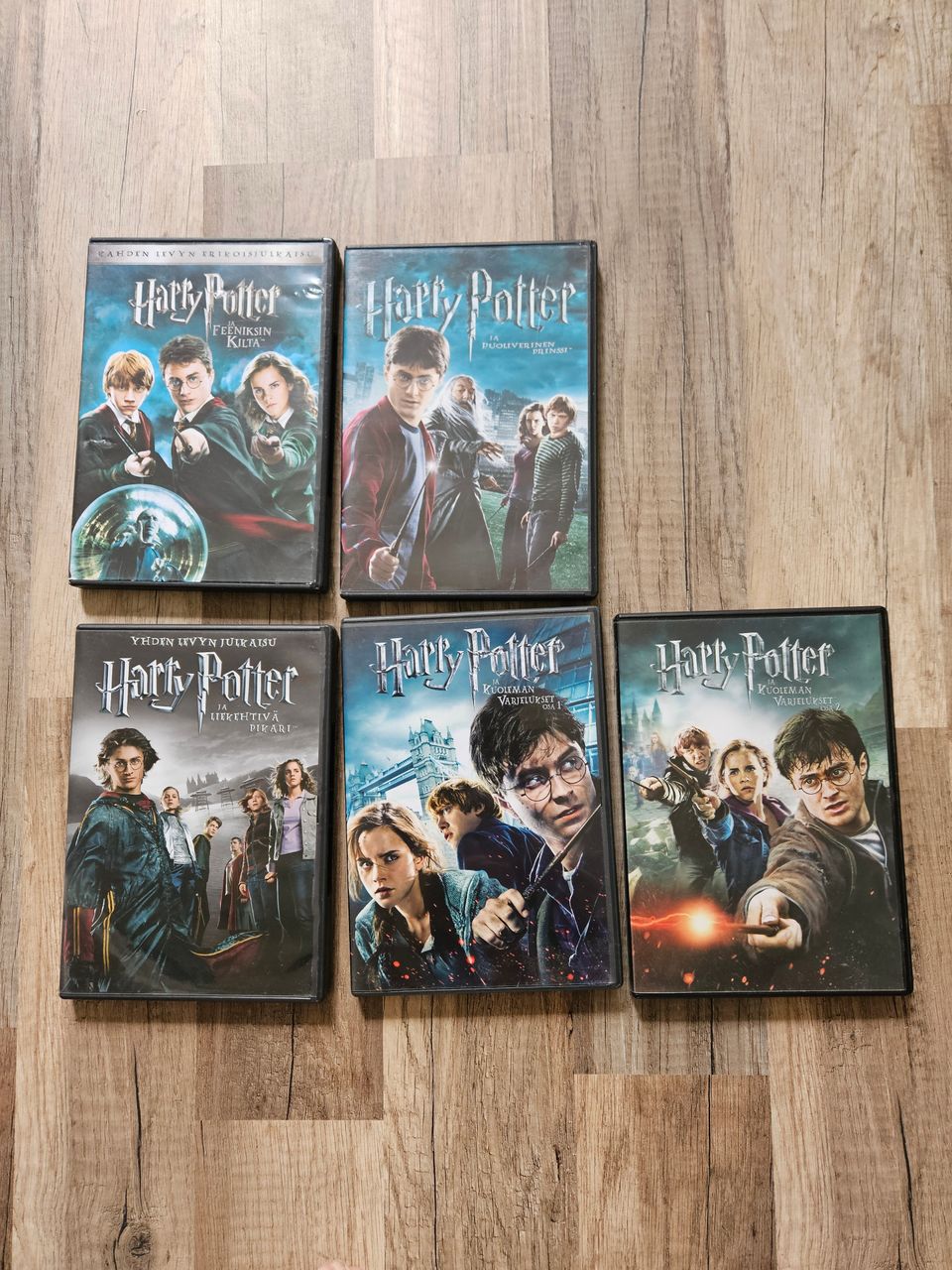 Harry Potter dvd 5kpl.