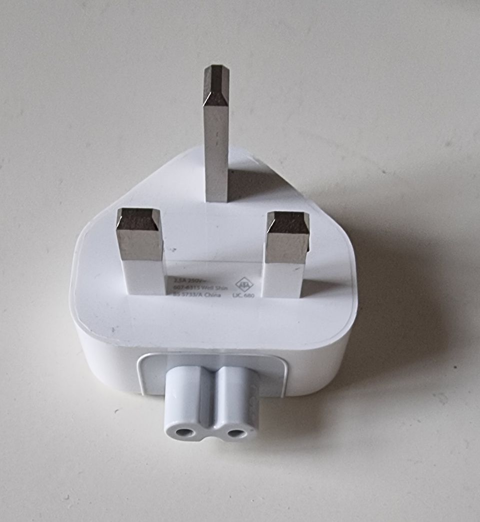 White Uk Ac Plug Power Charger Adapter