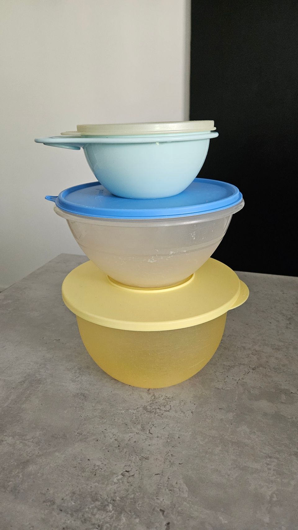 Tupperware -kulhot (3 kpl)