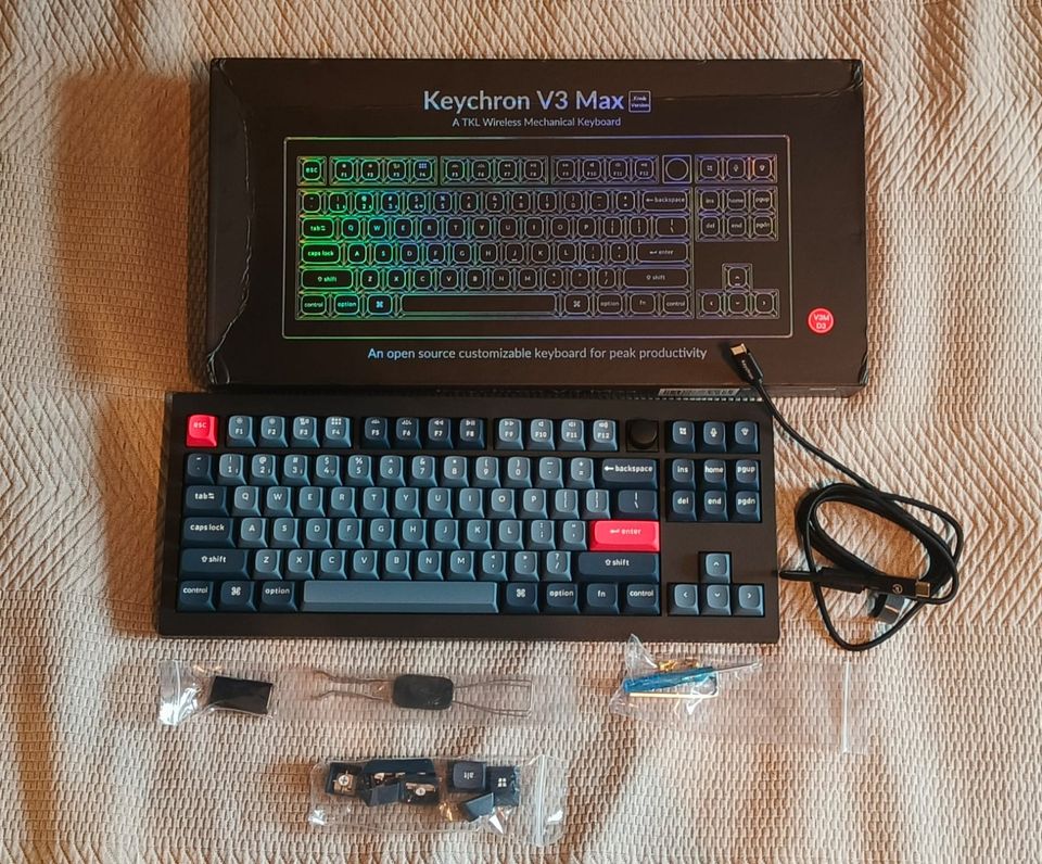 Keychron V3 Max QMK/VIA mekaaninen näppäimistö UUSI