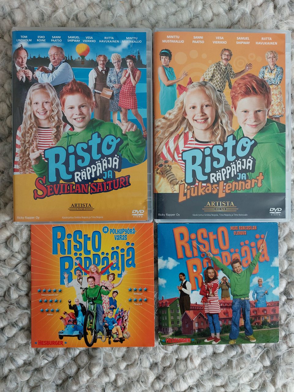 Risto Räppääjä neljä dvd-leffaa, Imatra/posti