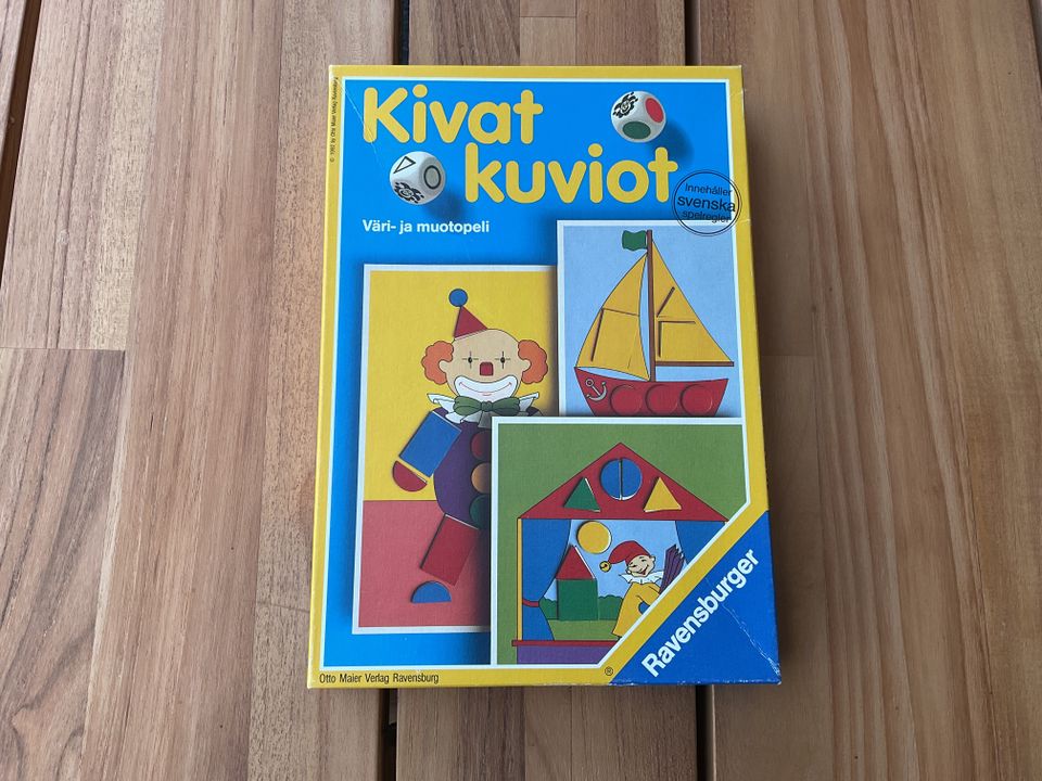 Kivat kuviot, väri- ja muotopeli, Ravensburger 3-6 v.