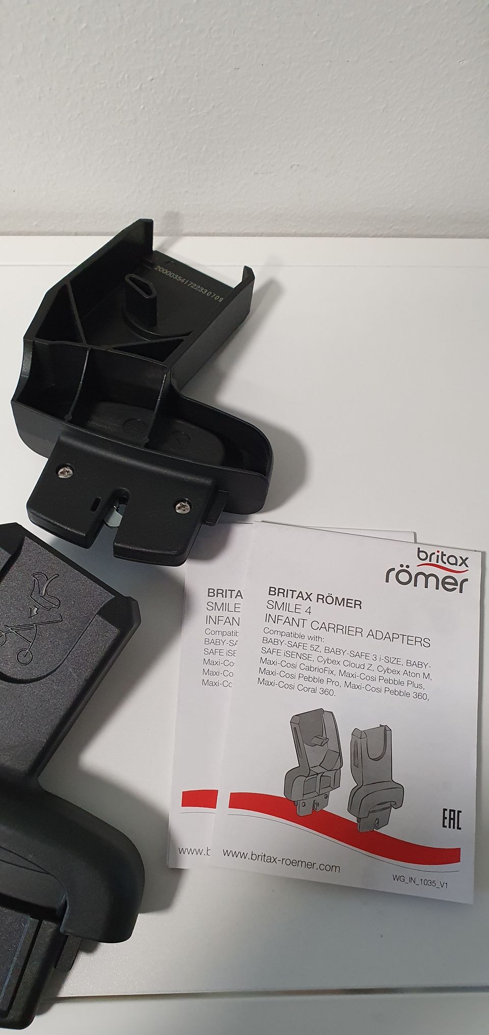 Britax römer smile 4 adapterit