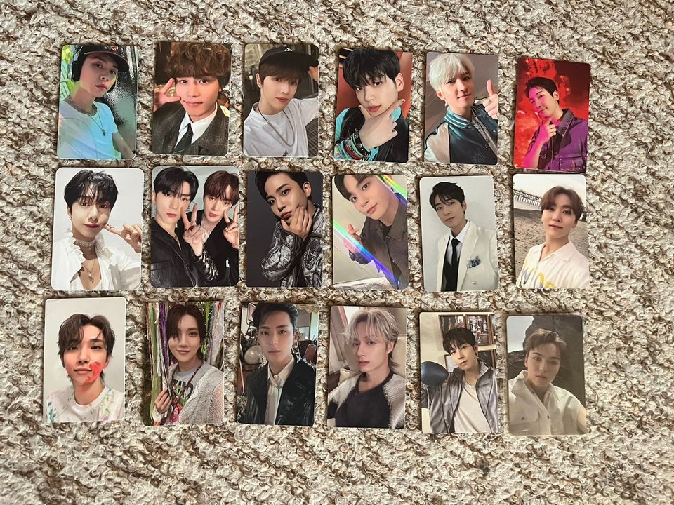 Kpop bg ateez seventeen txt nct riize monsta x photocards