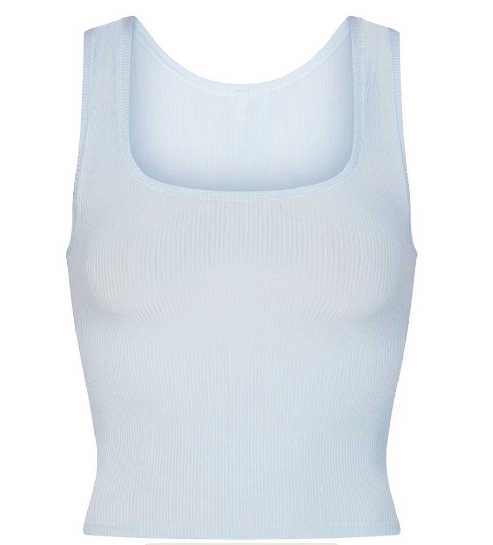 Skims Soft Lounge TANK CELESTE