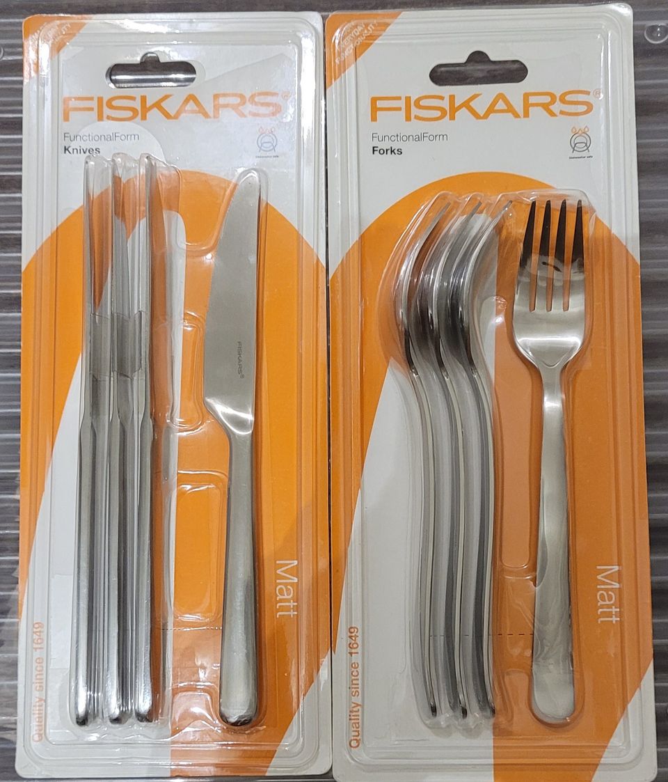 Fiskars haarukat ja veitset 4 kpl