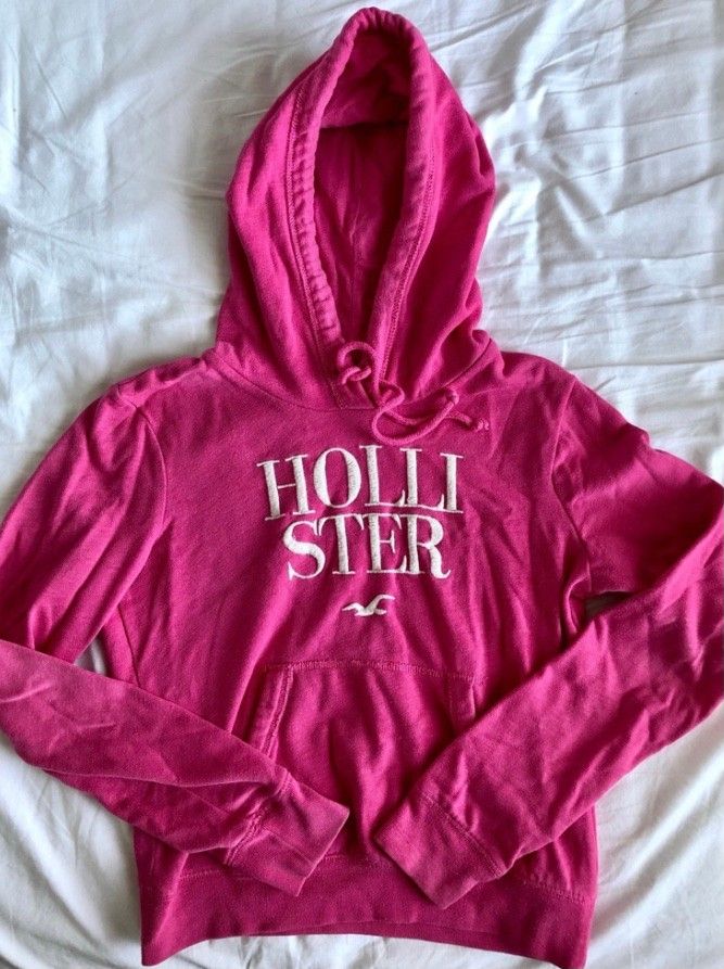 Hollister pinkki / vaaleanpunainen huppari XS