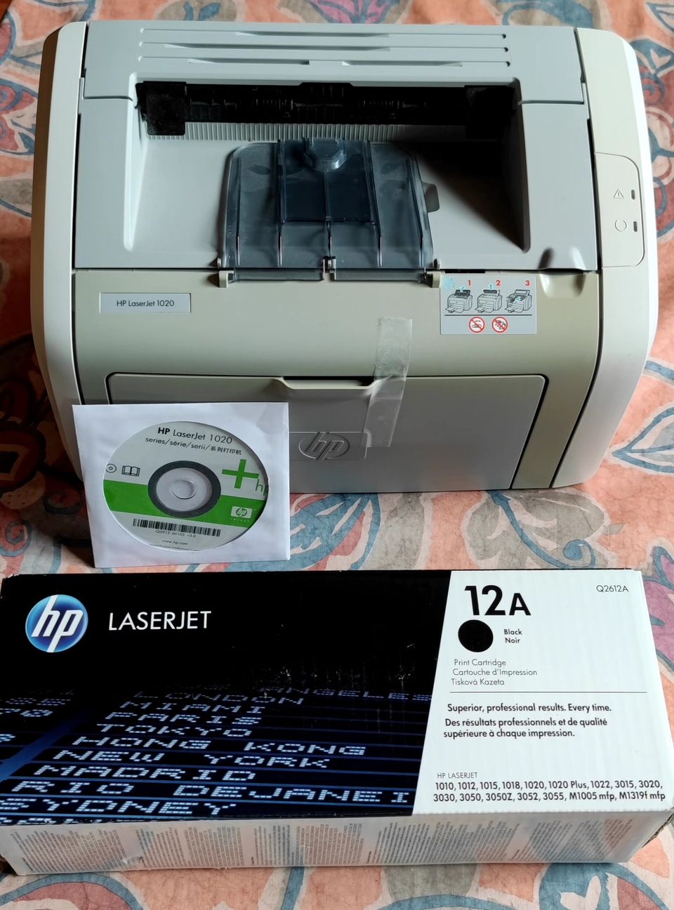 HP Laserjet 1020 ja värikasetti