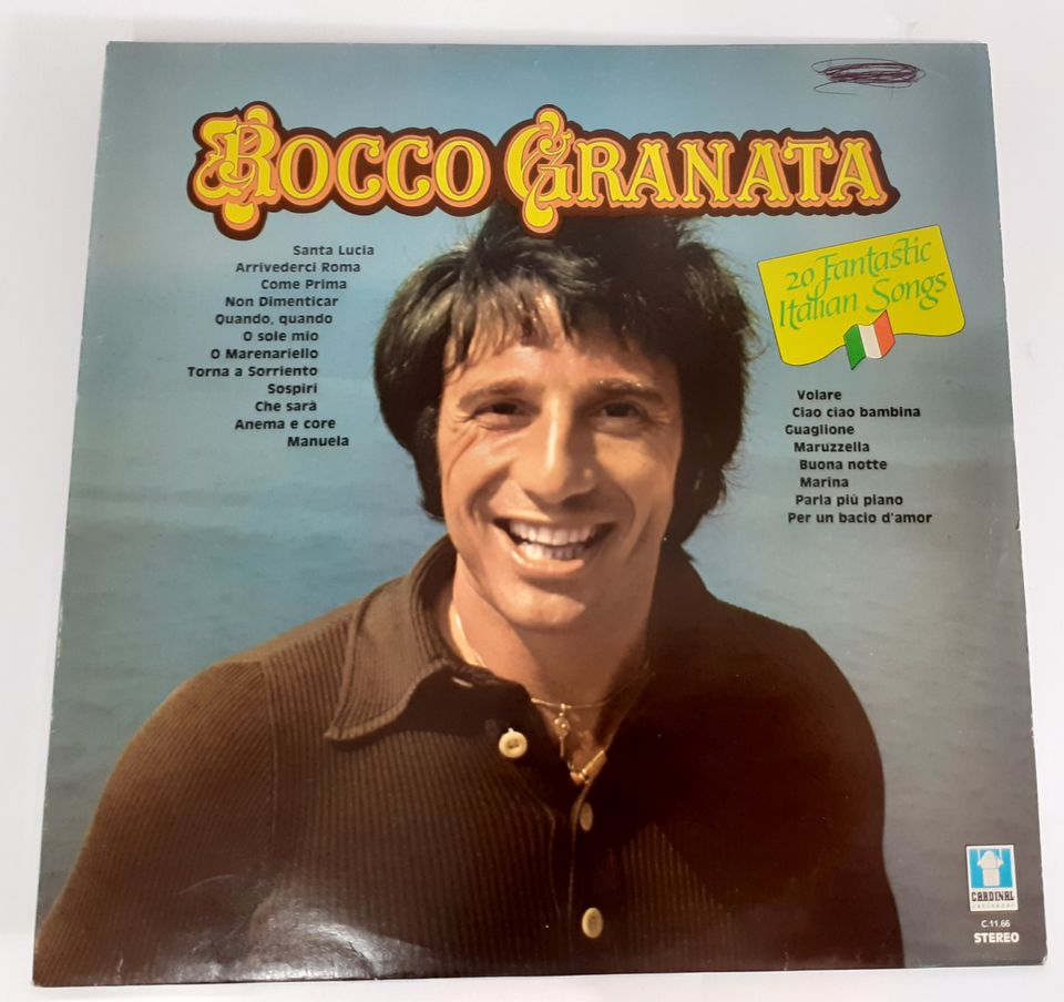 ROCCO GRANATA, 20 FANTASTIC ITALIAN SONGS, 1981, LP