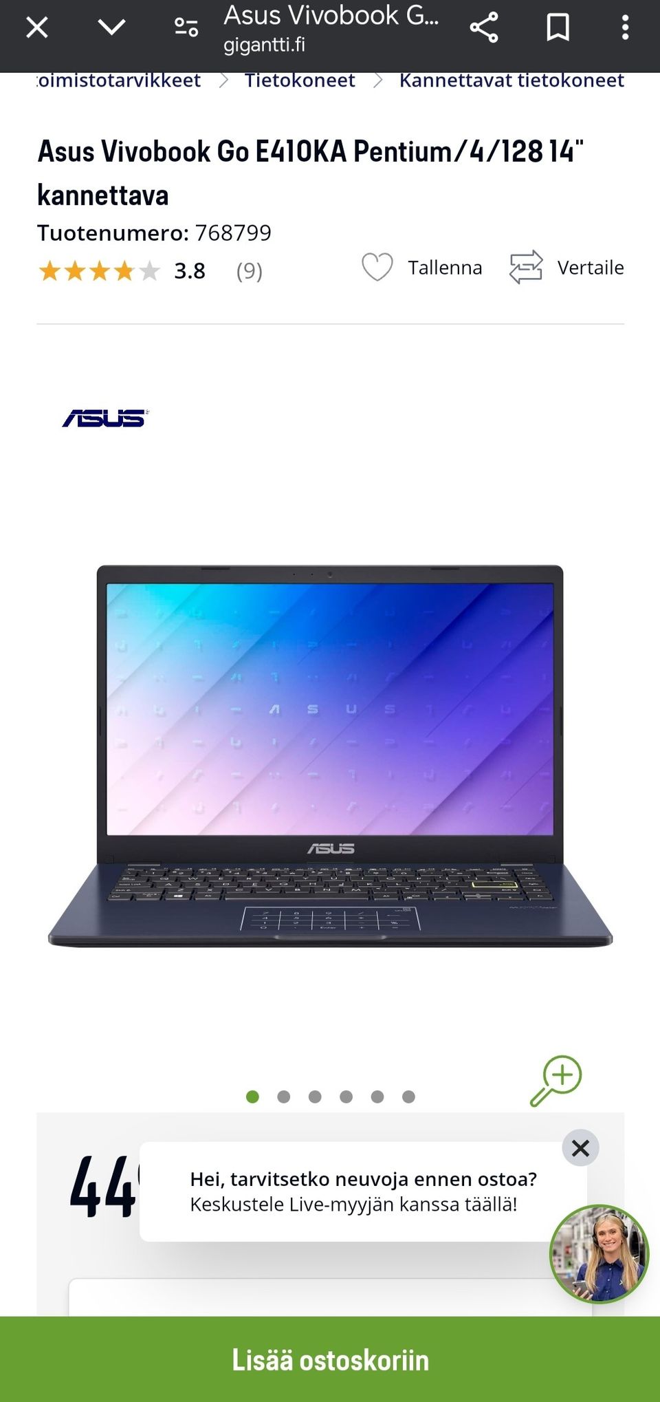 Asus läppäri