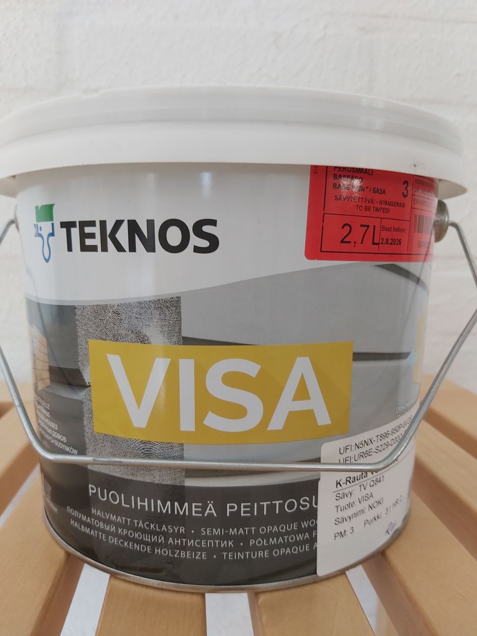 Teknos Visa puolihimmeä peittosuoja, 2.7 l