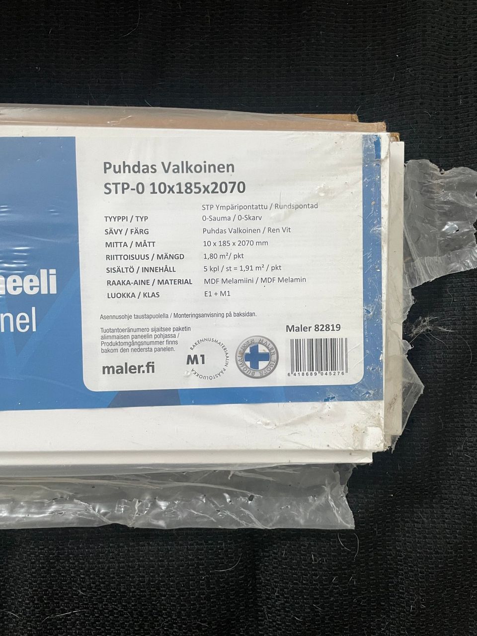 Maler sistustuspaneeli Puhdasvalkoinen 4kpl