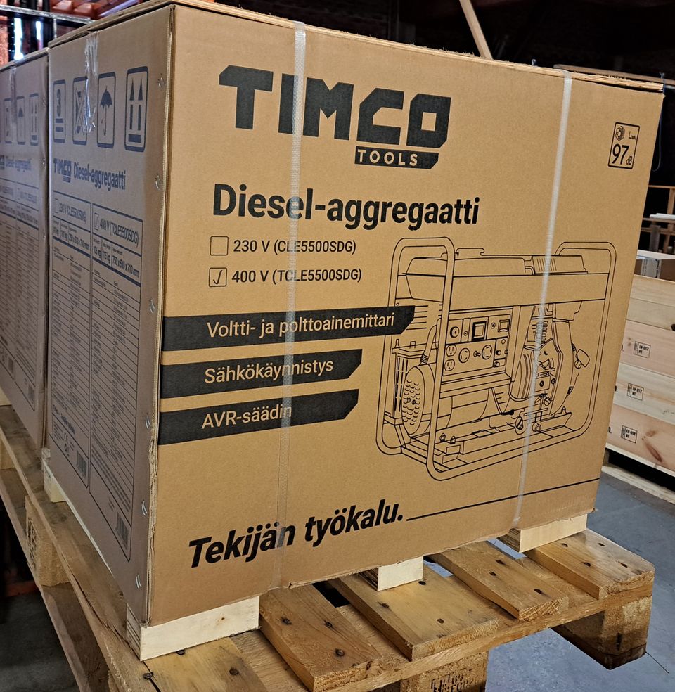 Aggregaatti Timco diesel  400v tcle5500sdg