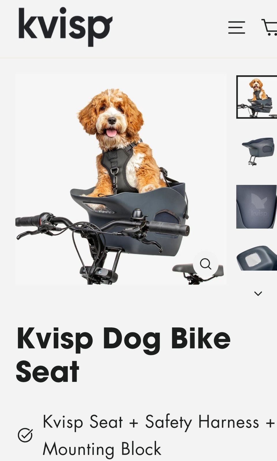 Kvisp Dog Bike Seat