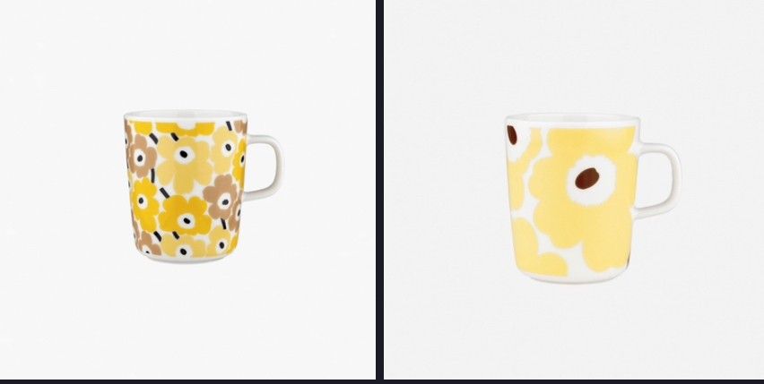 Marimekko Unikko muki keltainen