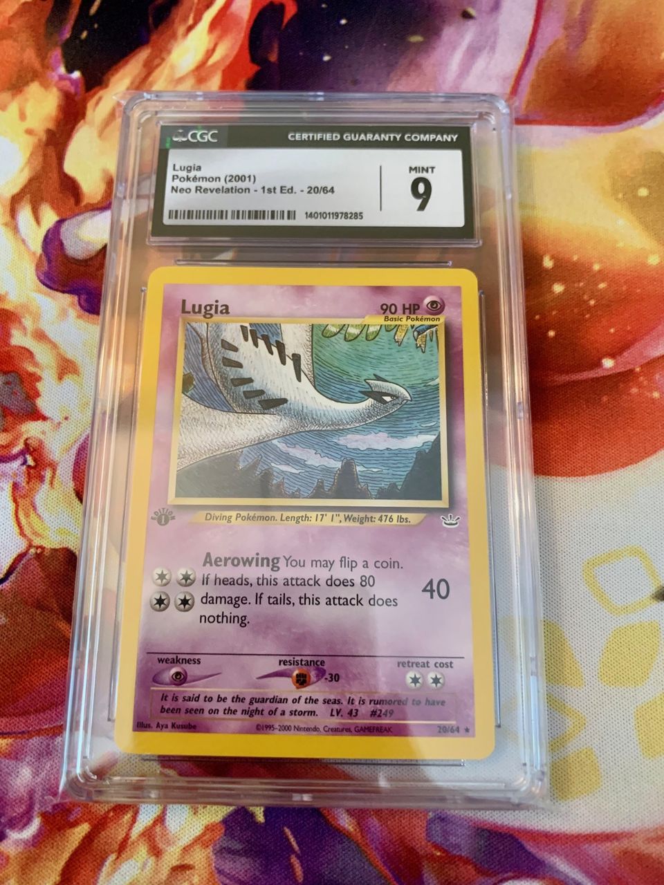 Lugia 20/64, 1st Edition  (CGC 9 / Pokemon TCG / Neo Revelation)