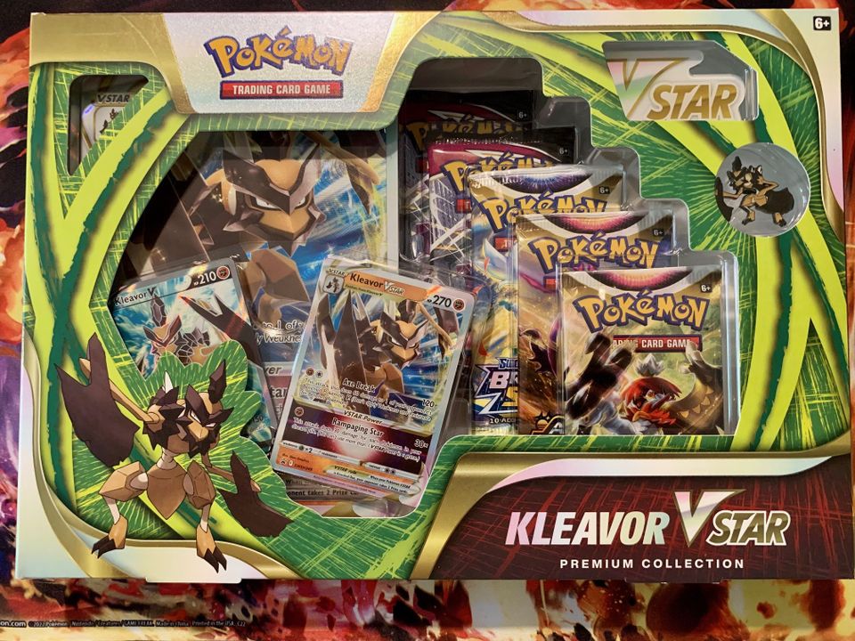 Pokemon TCG: Kleavor VSTAR Premium Collection Box (2kpl) (sealed)