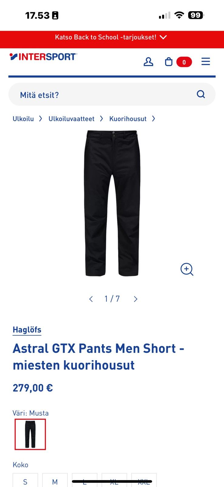 Astral GTX Pants Men Short -miesten kuorihousut