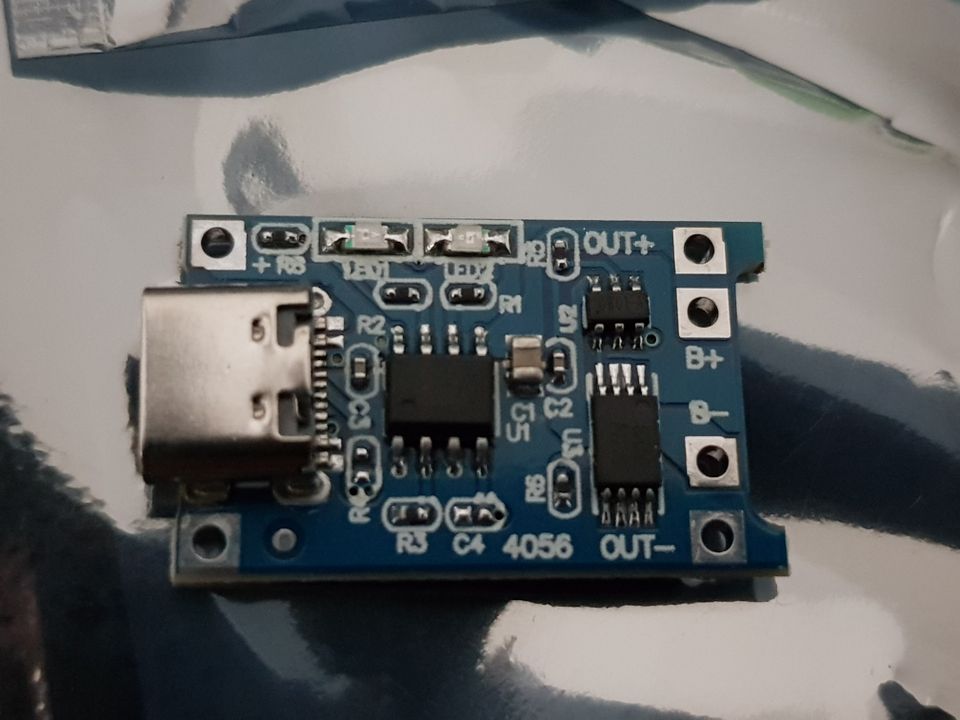 li-ion lipo 3,7v (4,2v) USB-C 1S BMS